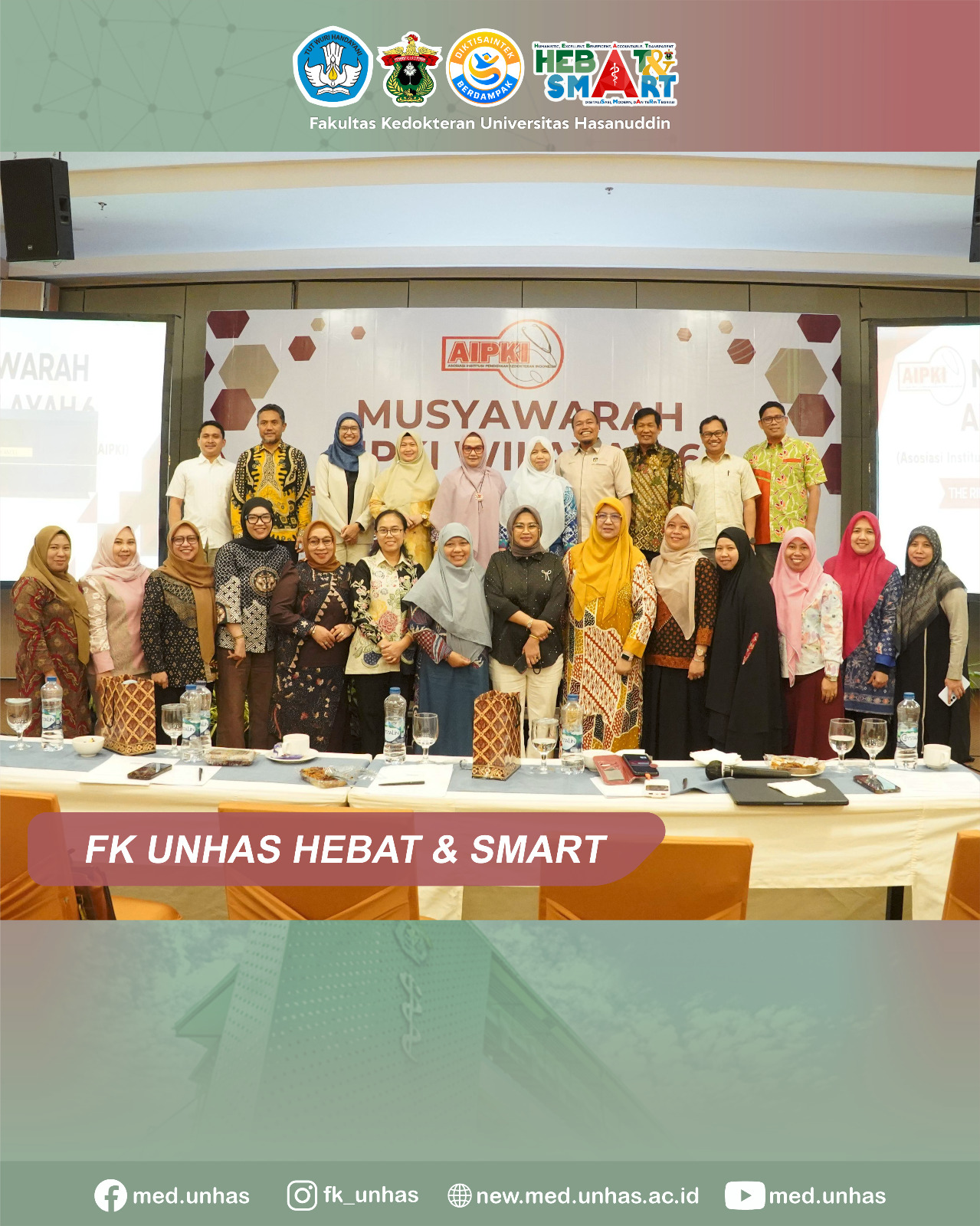 Dekan Fakultas Kedokteran UNHAS Terpilih Kembali sebagai Ketua AIPKI Wilayah 6