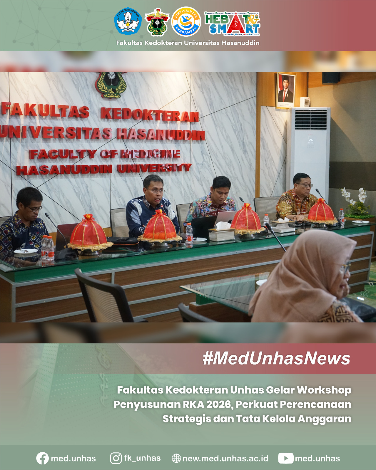 Fakultas Kedokteran Unhas Gelar Workshop Penyusunan RKA 2026, Perkuat Perencanaan Strategis dan Tata Kelola Anggaran
