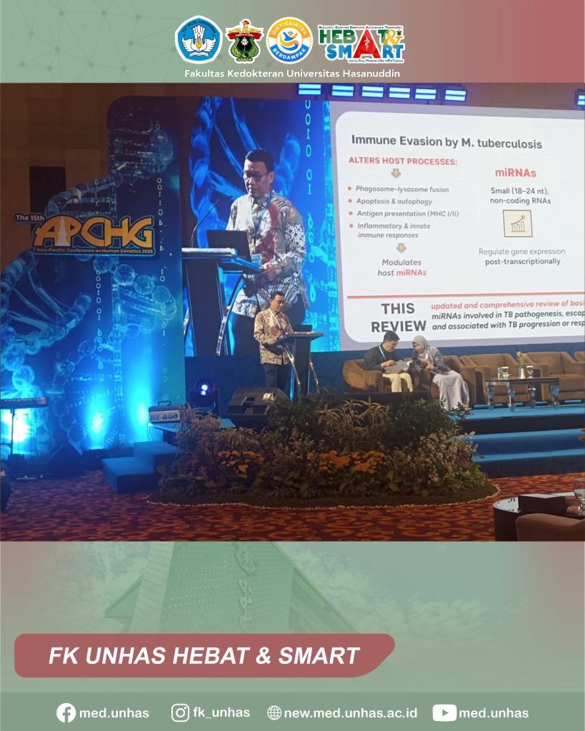Guru Besar FK Unhas Membawakan Materi Dalam Kegiatan "The 15th APCHG (Asia-Pacific Conference on Human Genetics 2025)"